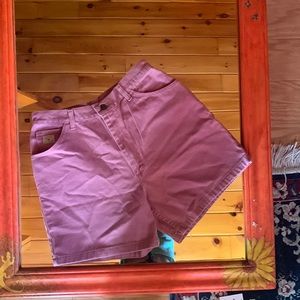 Pink Wrangler Mom Jean Shorts